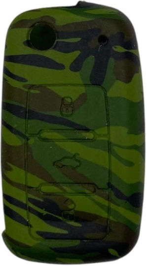 Silicone Key Case Group Vag 3 Buttons Army Camouflage