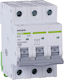 Микроавтомат 6kA Характеристика D 2А 3 Полюса Noark 100226
