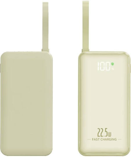 Nine Y369 22.5w Fast Charging Mini Power Bank 10000mah White