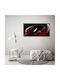 Tablou Decorativ Pânză Cadru Gata De Agățat Perete Roșu Vin 120x60 Cm