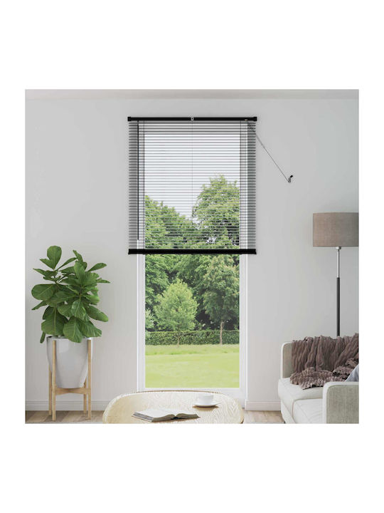 vidaXL Shade Blind PVC in Black Color L213xH70cm