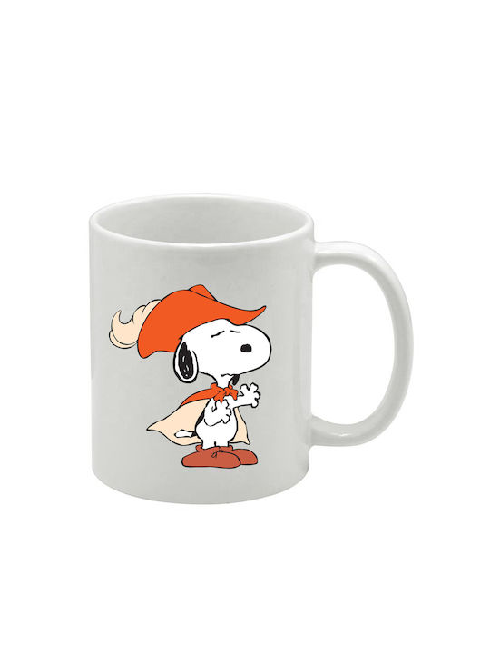 Weiße Tasse Snoopy