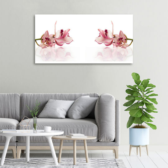 Πίνακας Καμβά Υπνοδωμάτιο Αισθητική Διακόσμηση Ορχιδέα 100x50 Cm