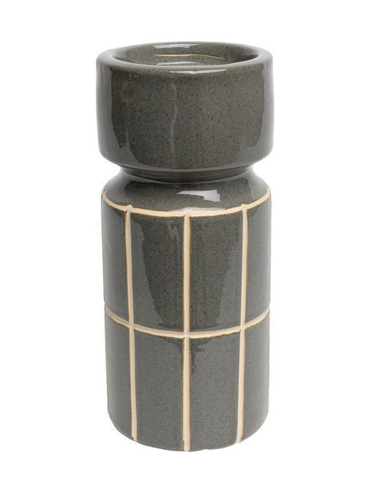 Kare Design Candle Holder Ceramic in Blue Color 11x25x11cm 1pcs