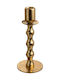 Zen Collection Kerzenhalter Metall in Gold Farbe 8x18.5cm 1Stück