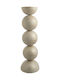 Zen Collection Kerzenhalter Metall in Beige Farbe 10x32cm 1Stück