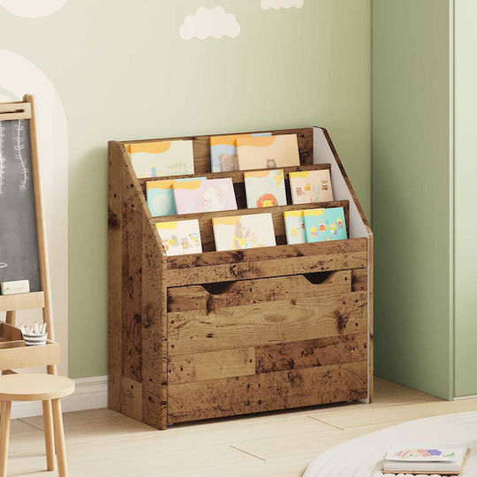Bücherregal Boden Braun 60x29.5x69cm