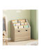 Kids Wooden Bookcase Brown 60x29.5x69cm
