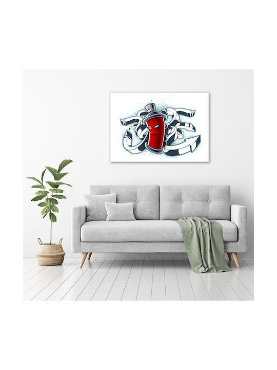 Panou De Perete Din Pânză Proiectat Pentru Decorare Exigentă Graffiti 100x70 Cm