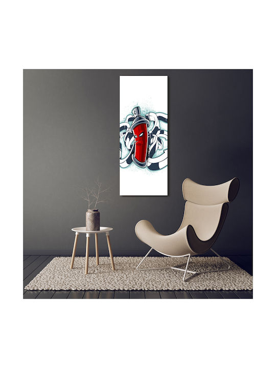 Panou De Perete Pânză Accent Pe Calitate Detaliu Graffiti 50x125 Cm