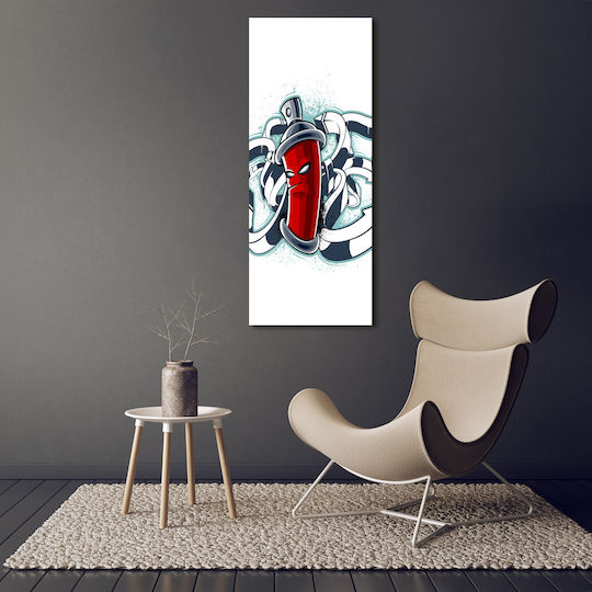 Wall Canvas Painting Emphasis On Quality Detail Graffiti 50x125 Cm