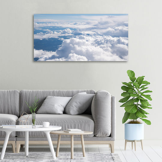 Wandbild Leinwand Dauerhafte Dekoration Die Aussicht Flugzeug 100x50 cm