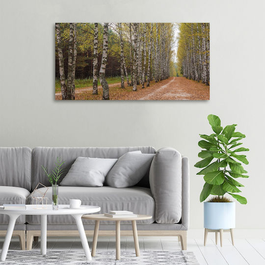 Tablou Decorativ Pânză Potrivit Pentru Orice Spațiu Aleea Plopilor 100x50 Cm