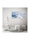 Wall Canvas Painting Permanent Decoration The View Airplane 120x60 Cm