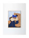 Hanna Peterson Poster Togo 40x50cm Blue Brown Sustainable Paper Poster Club