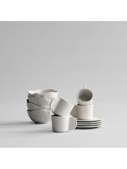 101 Copenhagen White Ceramic Dinnerware Set 12pcs