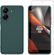 Redshield Set Back Cover Σιλικόνης / Tempered Glass (Realme C65)