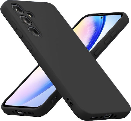 Forcell Back Cover Silicone / Tempered Glass Black (Galaxy A55Oppo A55 5G)