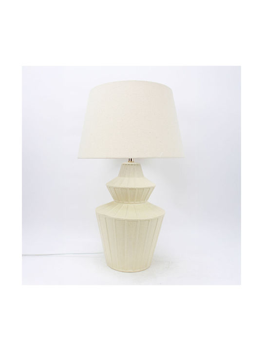 InTheBox Elysia Ceramică Lampă de masă cu Abajur Bej și Bază