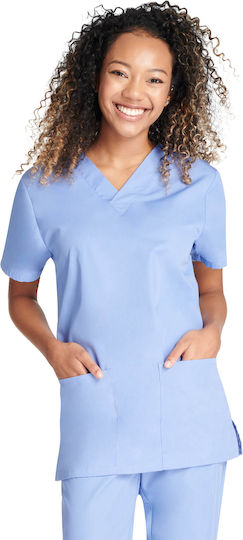 Cherokee Originals Unisex Light Blue Pants & Blouse Set Cotton and Polyester