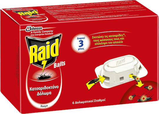 Raid Gel Applicator Gun Gel for Cockroaches 6pcs