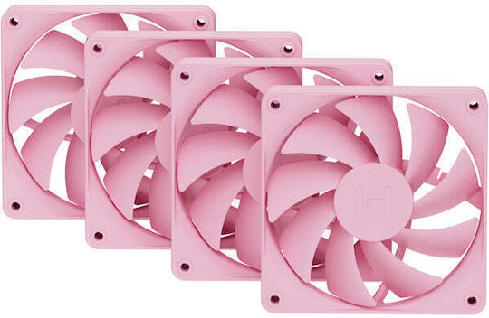 FA12 Case Fan 120mm Without LED Lighting 4pcs Strawberry Milk