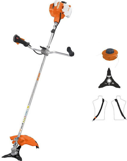 Ruris Motocoasă Ruris Rr270 1.5 Cp 27.2 Cc 2 Timpi Lățime de Tăiere 255 Mm Pornire Manuală 0.7 L Benzină Autocut Lamă cu 3 Dinți
