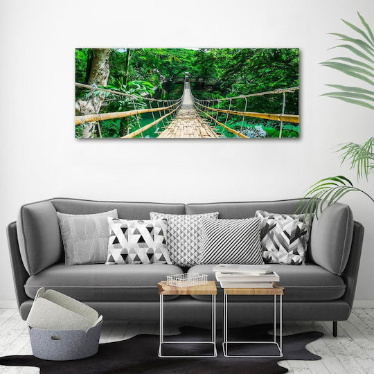 Wall Frame Canvas Most Tropical Forest Areas 125x50 Cm