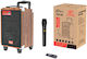 Karaoke Speaker with Wireless Microphone ZQS-Q8 Brown
