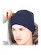 Beanie Unisex Beanie Knitted in Navy Blue color