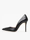 Leather Black Heels