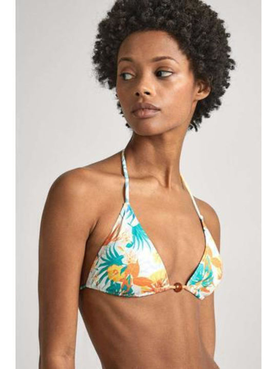 Pepe Jeans Hibiskus Bikini Τριγωνάκι Orange Pepe Jeans Hibiskus Bikini Τριγωνάκι Orange