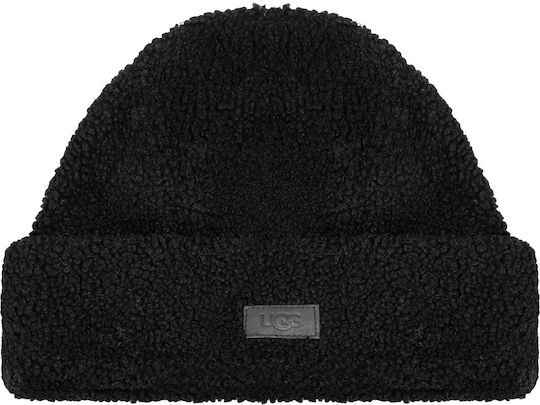 Cuff Cuff Beanie Γυναικείος Σκούφος Πλεκτός σε Μαύρο χρώμα