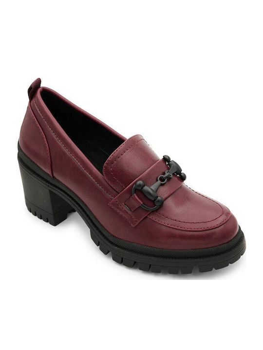 Level Anatomic Mocasini dama în culoarea Burgundy
