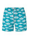Fish Men's Swimwear Shorts Dark Turquoise