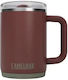 Thrive Ποτήρι Θερμός Ανοξείδωτο BPA Free 470ml Brown με Λαβή