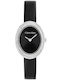 Calvin Klein Twisted Bezel Ceas de Damă cu Negru Brățară Metalică