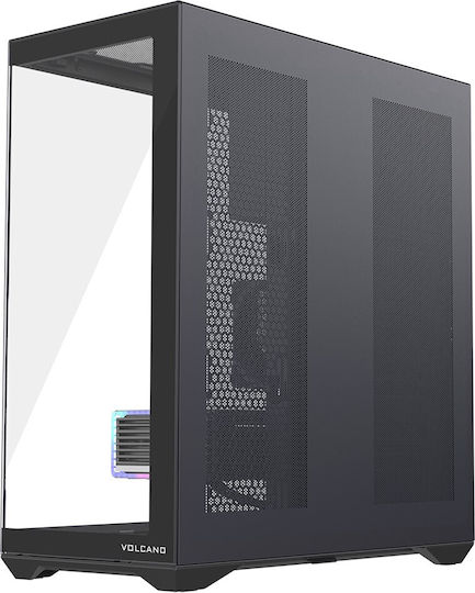 Modecom Volcano SPACE XL NF Gaming Full Tower Κουτί Υπολογιστή με Πλαϊνό Παράθυρο και ARGB Φωτισμό Μαύρο