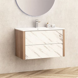 Inter Ceramic Countertop with Sink Brown