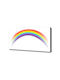 Canvas Wall Art Ideal Everyday Decoration Rainbow 100x50 Cm
