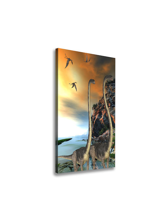 Decorative Canvas Wall Art Suitable For Any Room Dinosaurs 50x100 Cm