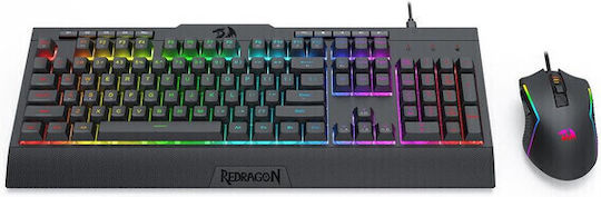 Redragon S151 Set Gaming Tastatur mit RGB-Beleuchtung & Maus (Englisch US)