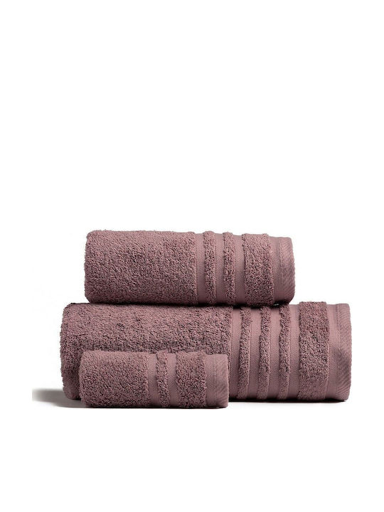 Melinen Hand Towel Premio 30x50cm Grey - Lilac ...