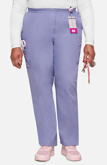 Cherokee Originals Women's Light Blue Medical Pants Cotton and Polyester