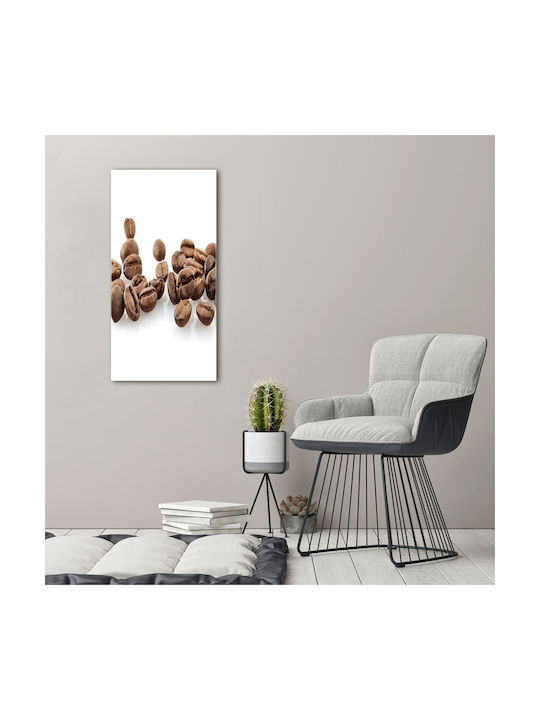 Canvas Painting Interior Space Everyday Use Brown Grains 50x100 Cm
