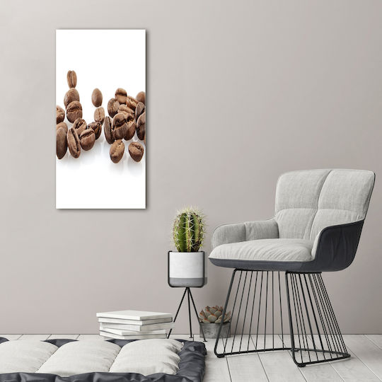 Panou Pânză Interior Spațiu Utilizare Zilnică Boabe Maro 50x100 Cm