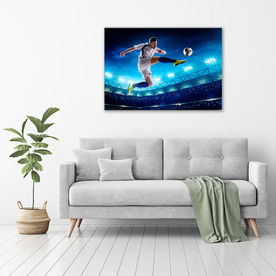 Gemälde Segeltuch Büro Professioneller Raum Fußballspieler 100x70 cm
