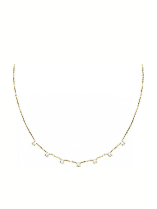 Morellato Tesori Gold Plated Silver 925 Zircon Necklace