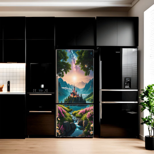 Printed Color Foil Refrigerator Decor Size 200 X 90cm Model Avx-fr15