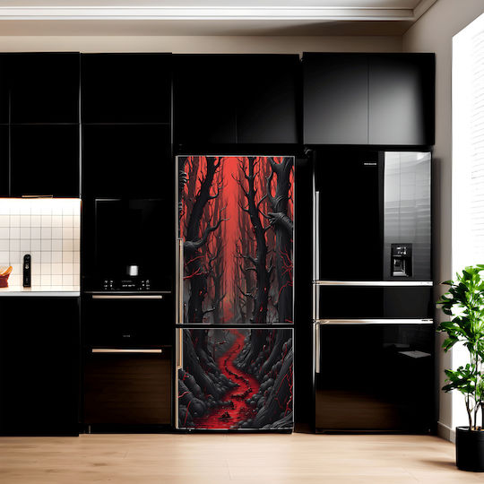 Decor Frigider din Folie Colorată Imprimată Dimensiune 200 X 90cm Model Avx-fr12